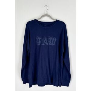 RawGear Long Sleeve Logo T Shirt Mens Size Medium Blue New Tee Activewear #405